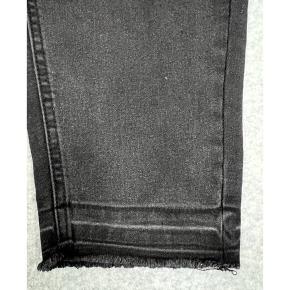 Adam Levine Black Jeans Women’s Size 17 Skinny Distressed Raw Hem - Picture 8 of 16